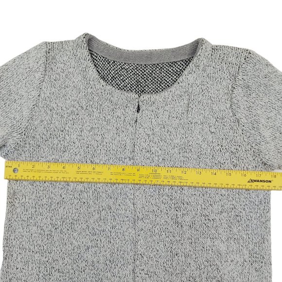 Chanel Womens Knit Open Cardigan Size S/M Long Sleeve Round Neck Pockets Gray - Picture 13 of 14